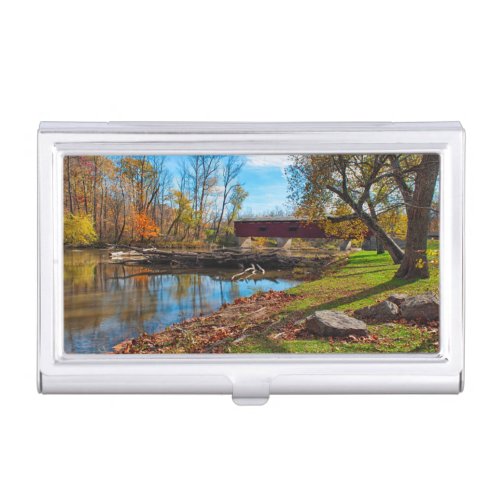 USA Indiana Cataract Falls State Recreation Business Card Case