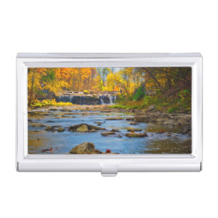 USA, Indiana. Cataract Falls State Recreation Business Card Case