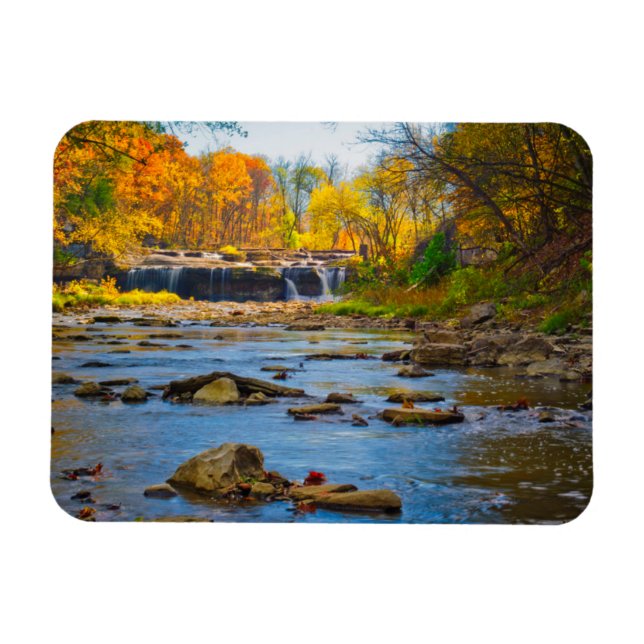 USA, Indiana. Cataract Falls State Recreation Magnet (Horizontal)