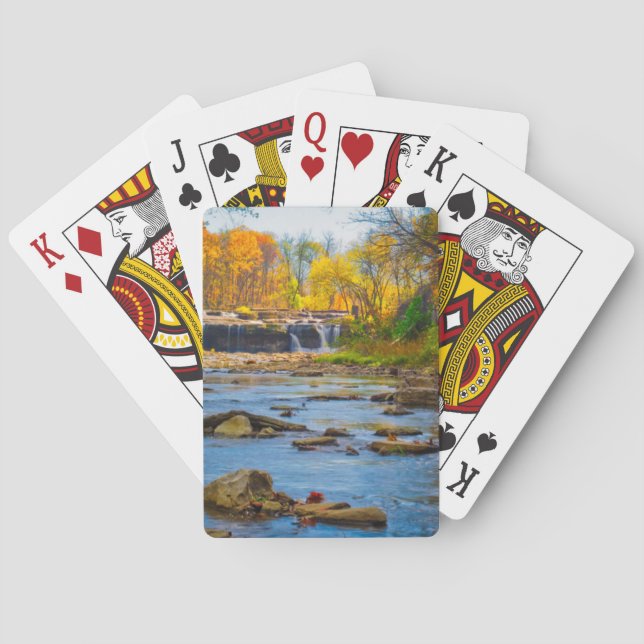 USA, Indiana. Cataract Falls State Recreation Poker Cards (Back)