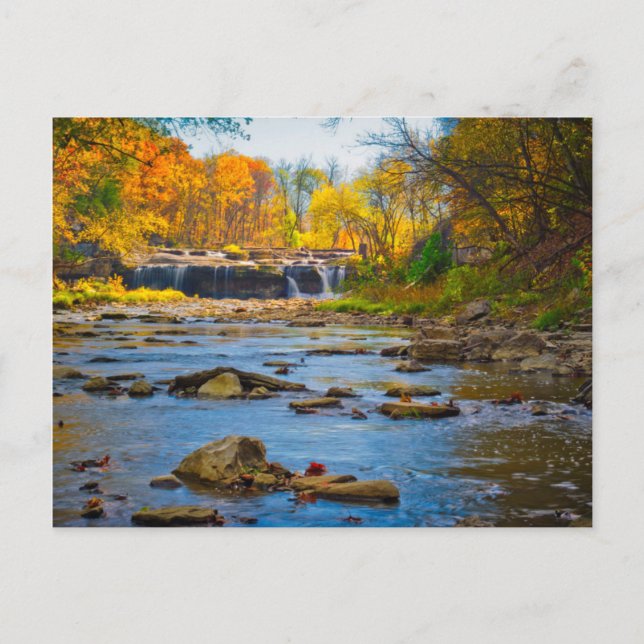 USA, Indiana. Cataract Falls State Recreation Postcard (Front)