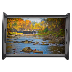 USA, Indiana. Cataract Falls State Recreation Serving Tray