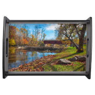USA, Indiana, Cataract Falls State Recreation Serving Tray