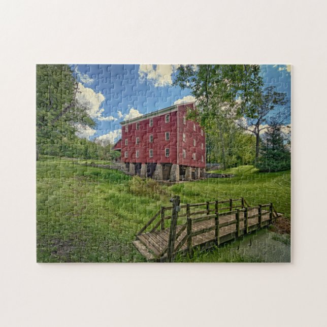 USA, Indiana, Cutler. Adams Mill Jigsaw Puzzle (Horizontal)