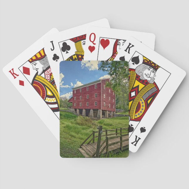 USA, Indiana, Cutler. Adams Mill Poker Cards (Back)