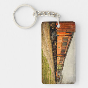 USA, Indiana. The North Mudson Railroad Museum Keychain
