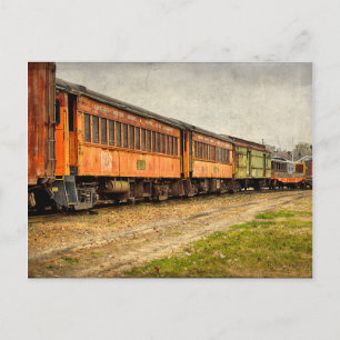 USA, Indiana. The North Mudson Railroad Museum Postcard