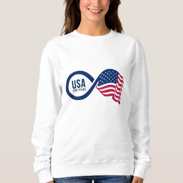 USA Infinity Flag Sweatshirt (Front)