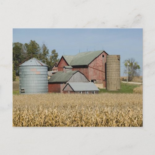 USA IOWA Froelich Old farm Postcard