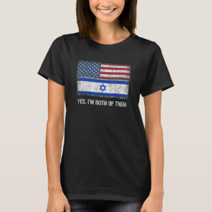 Usa Israel Israeli American Flag Dual Citizen Citi T-Shirt