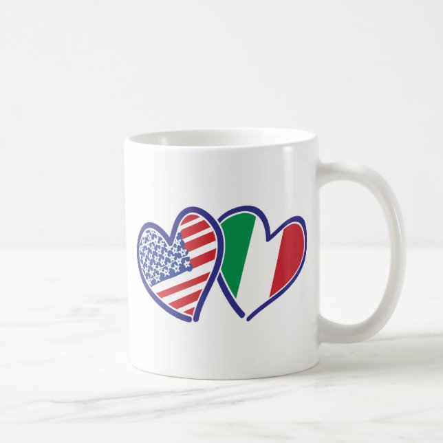 USA---Italy-Love Coffee Mug (Right)