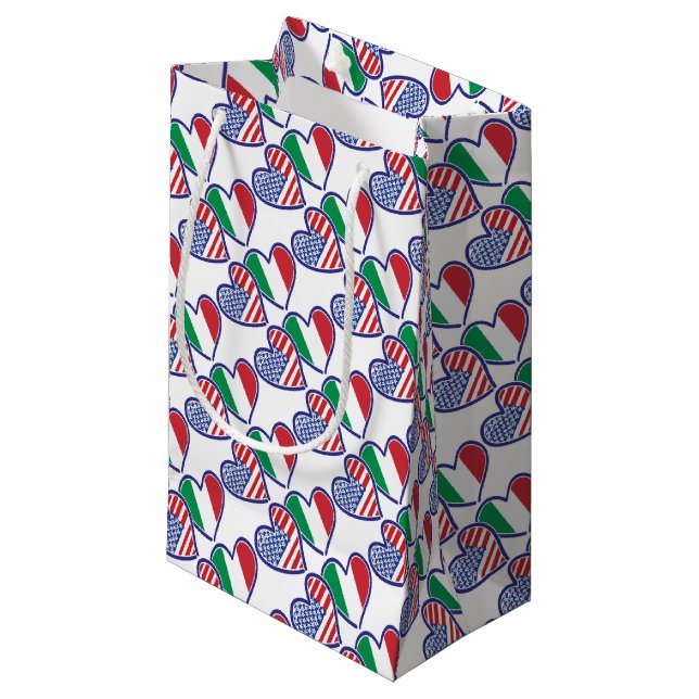 USA---Italy-Love Small Gift Bag (Front Angled)