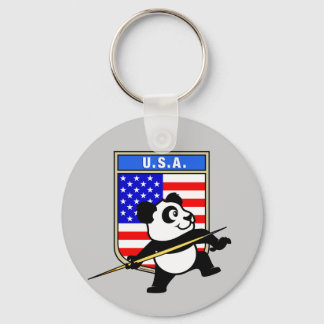 USA Javelin Panda Keychain