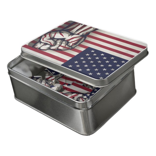 usa jigsaw puzzle (Lid Open)