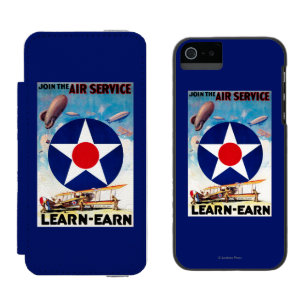 USA - Join the Air Service Learn-Earn Wallet Case For iPhone SE/5/5s