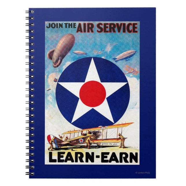 USA - Join the Air Service Learn-Earn Notebook (Front)