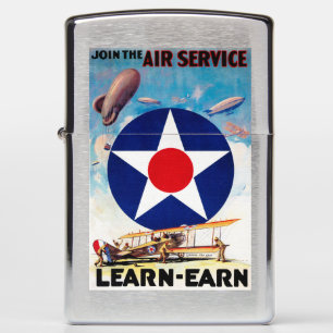 USA - Join the Air Service Learn-Earn Zippo Lighter