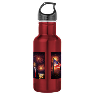 USA JULY 4th 250 Years Trump Excellence Stainless Steel Water Bottle