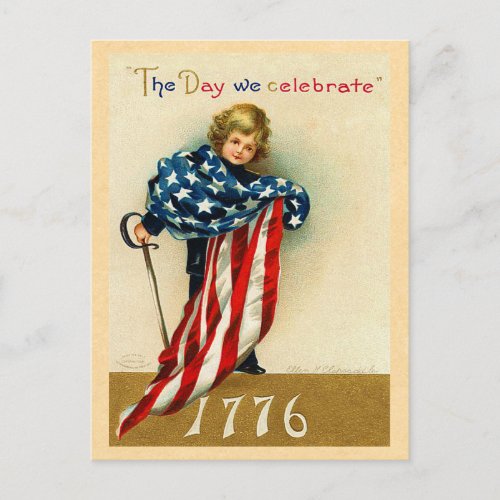 USA July 4th Postcard