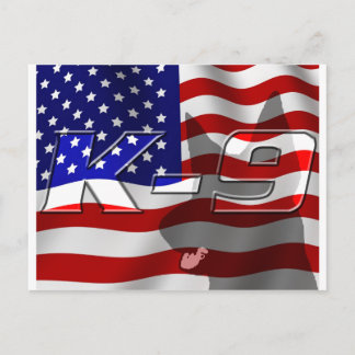 USA K9 Design Postcard