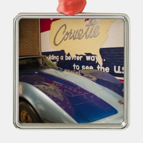 USA Kentucky Bowling Green National Corvette 2 Metal Ornament