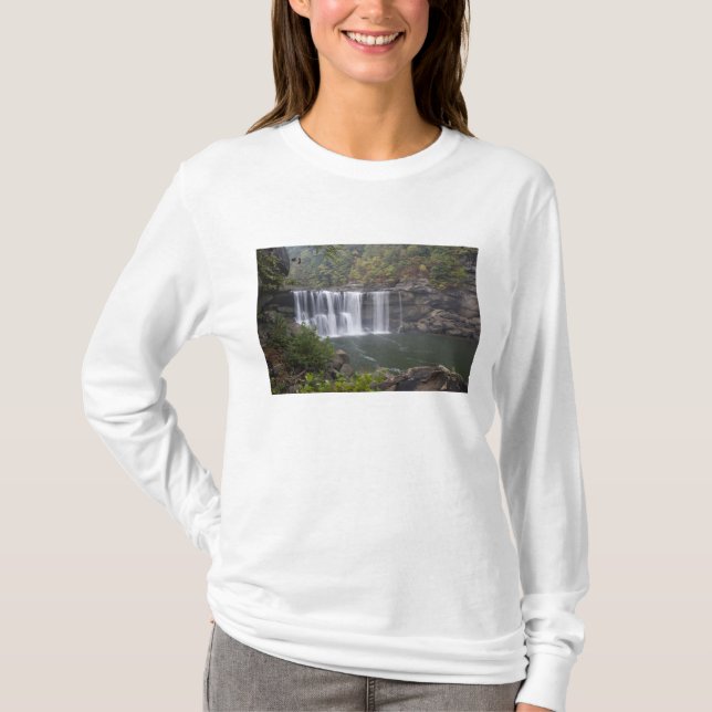 USA - Kentucky. Cumberland Falls on the T-Shirt (Front)