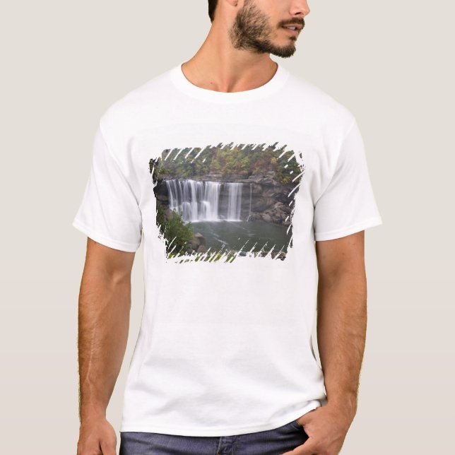 USA - Kentucky. Cumberland Falls on the T-Shirt (Front)