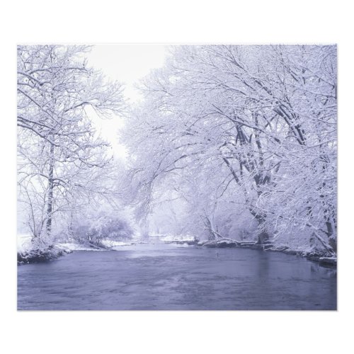 USA Kentucky Louisville Snow covered Photo Print