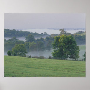 USA, Kentucky. Rolling hills of the Bluegrass Poster