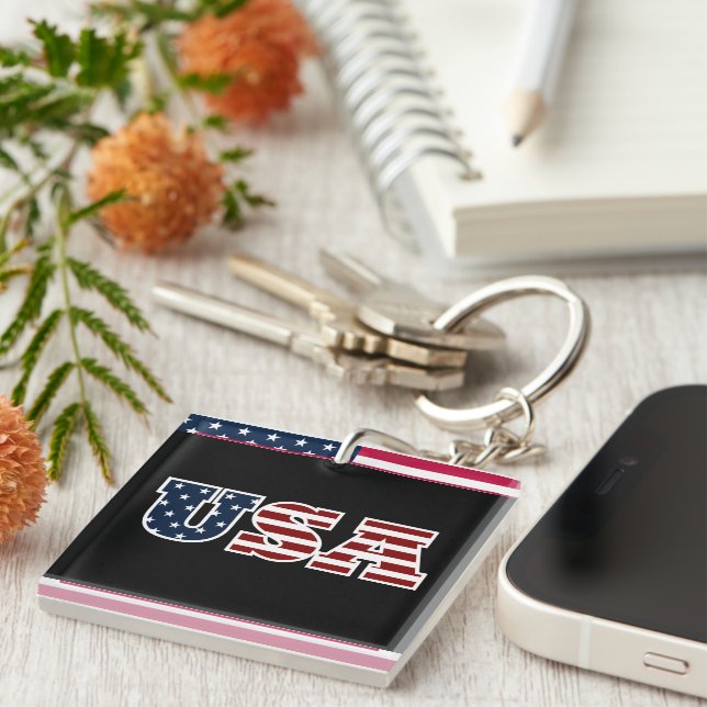 USA Keychain (Front Right)