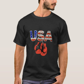 USA kick boxing, US boxing, kickboxer, America box T-Shirt