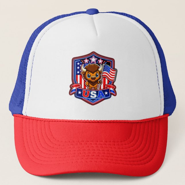 USA Kids Trucker Hat (Front)