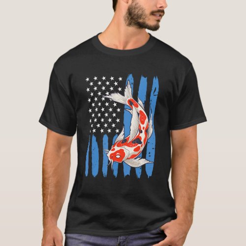 Usa Koi Carp Koi Pond Fish Pond T_Shirt