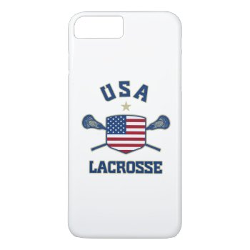 Usa Lacrosse Iphone 7 Case by laxshop at Zazzle