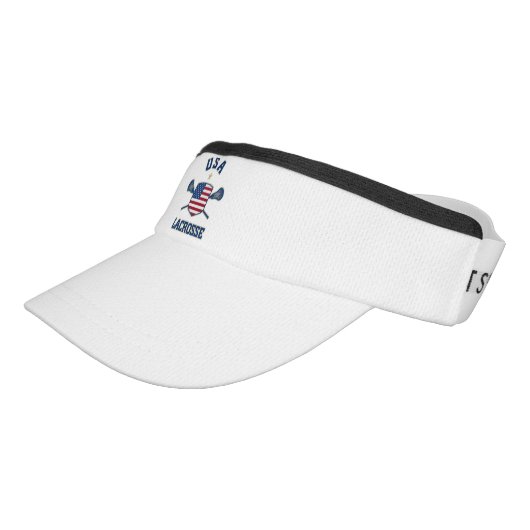 USA Lacrosse Visor Hat (Angled)