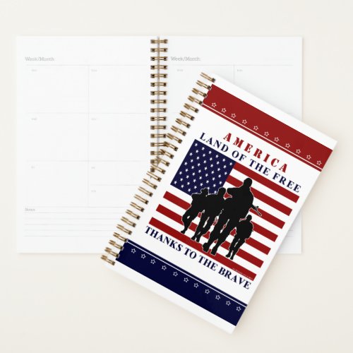 USA Land of the Free Day Planner