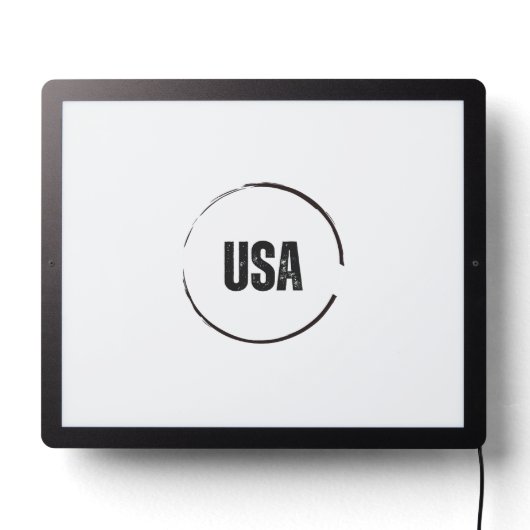 usa LED sign (Lights Off)