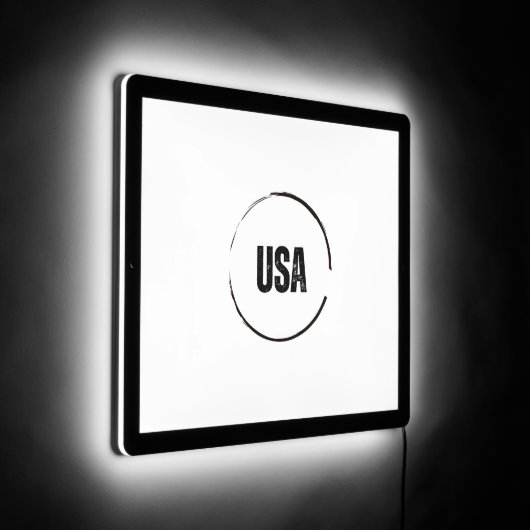 usa LED sign (Angle)