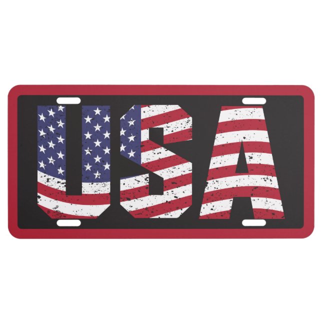 USA LICENSE PLATE (Front)