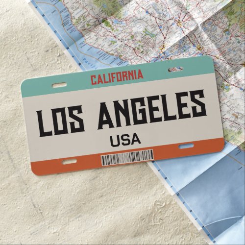 USA LOS ANGELES CALIFORNIA LISENCE PLATE 