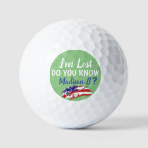 USA Lost Golfer Funny Golf Balls