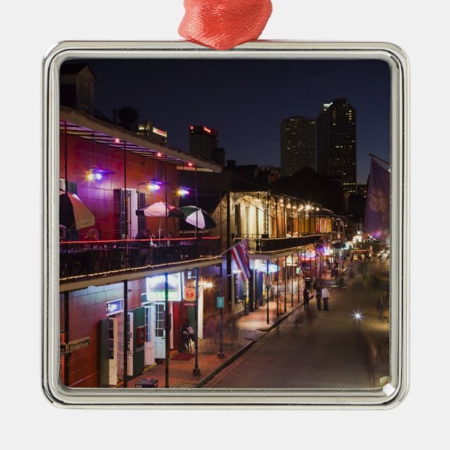 USA, Louisiana, New Orleans. French Quarter, Metal Ornament (Front)