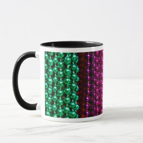 USA Louisiana New Orleans Mardi Gras Beads Mug