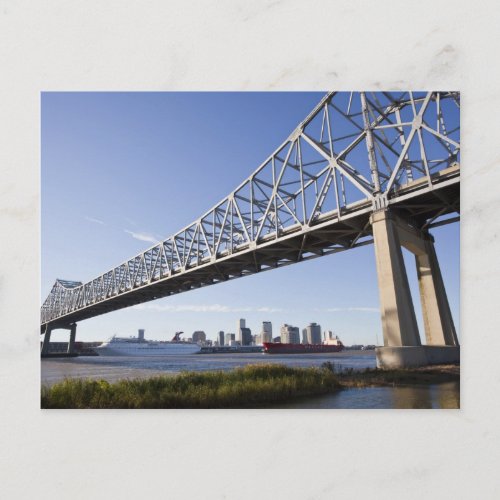 USA Louisiana New Orleans Skyline from the 2 Postcard