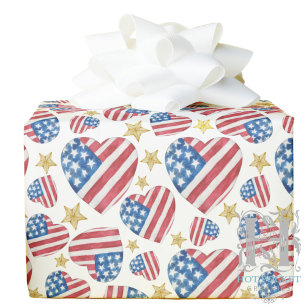 USA Love Gift Wrapping Paper