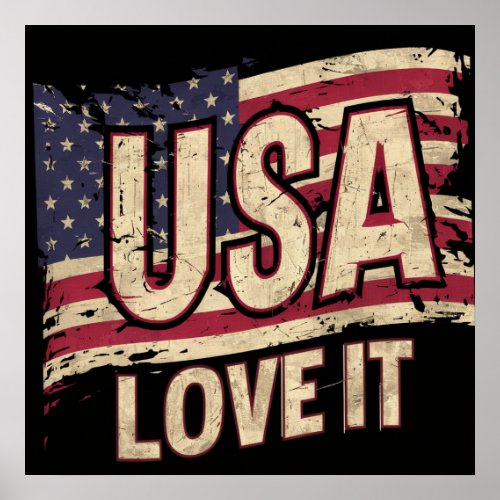 USA LOVE IT Poster