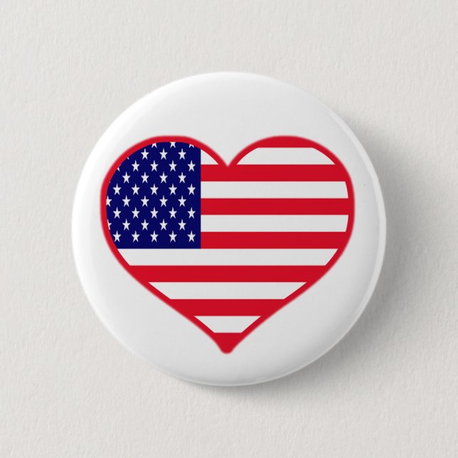 USA Love Pinback Button (Front)