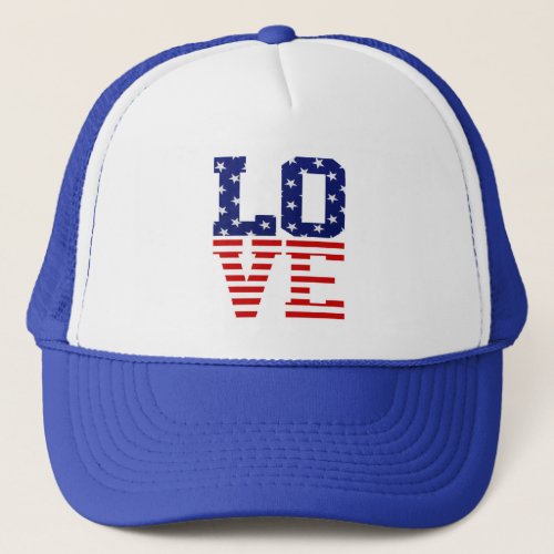USA LOVE TRUCKER HAT