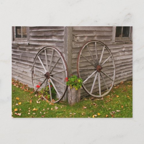 USA Main Wagon Wheels Postcard