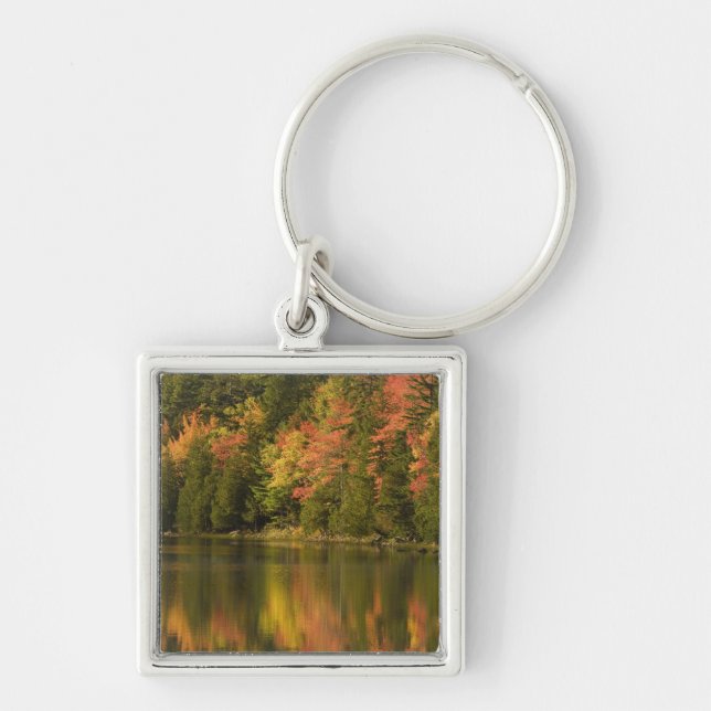USA; Maine; Acadia NP. Fall reflections at Keychain (Front)